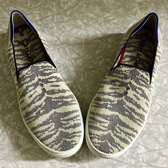 Retired/HTF! Rothy’s The Original Slip-On Sneaker in Marine Tiger 8 - Picture 3 of 12